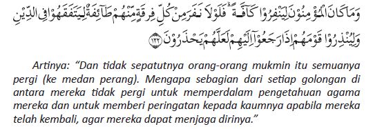 at-taubah ayat 122 beserta artinya