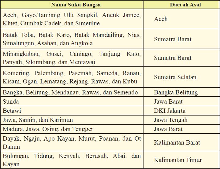 suku bangsa di Indonesia