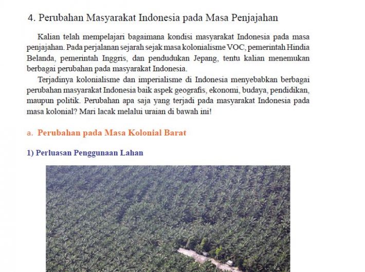 Perubahan Masyarakat Indonesia Pada Masa Penjajahan Portal Edukasi