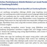 materi pjok kelas 9 lari jarak pendek