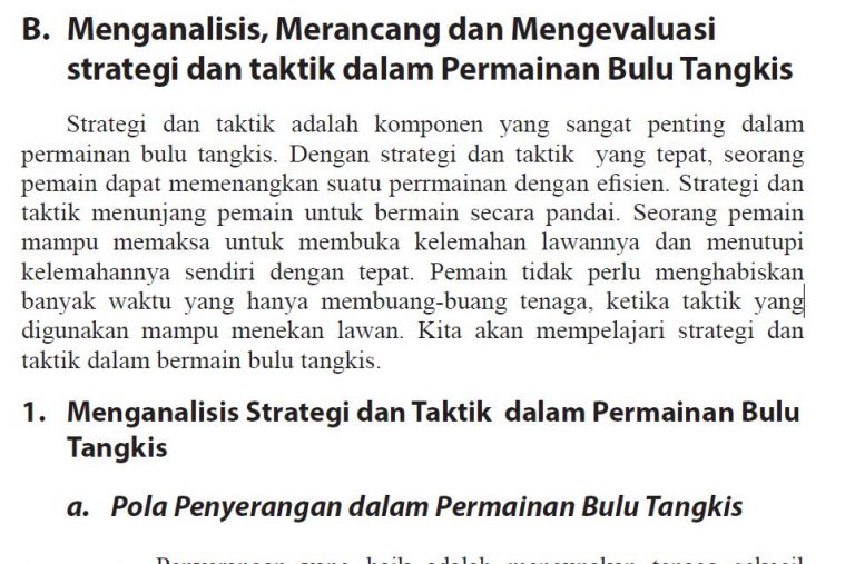  rangkuman  materi pjok  kelas 12 bulu tangkis Archives 