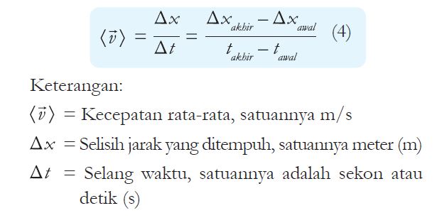 rumus kecepatan